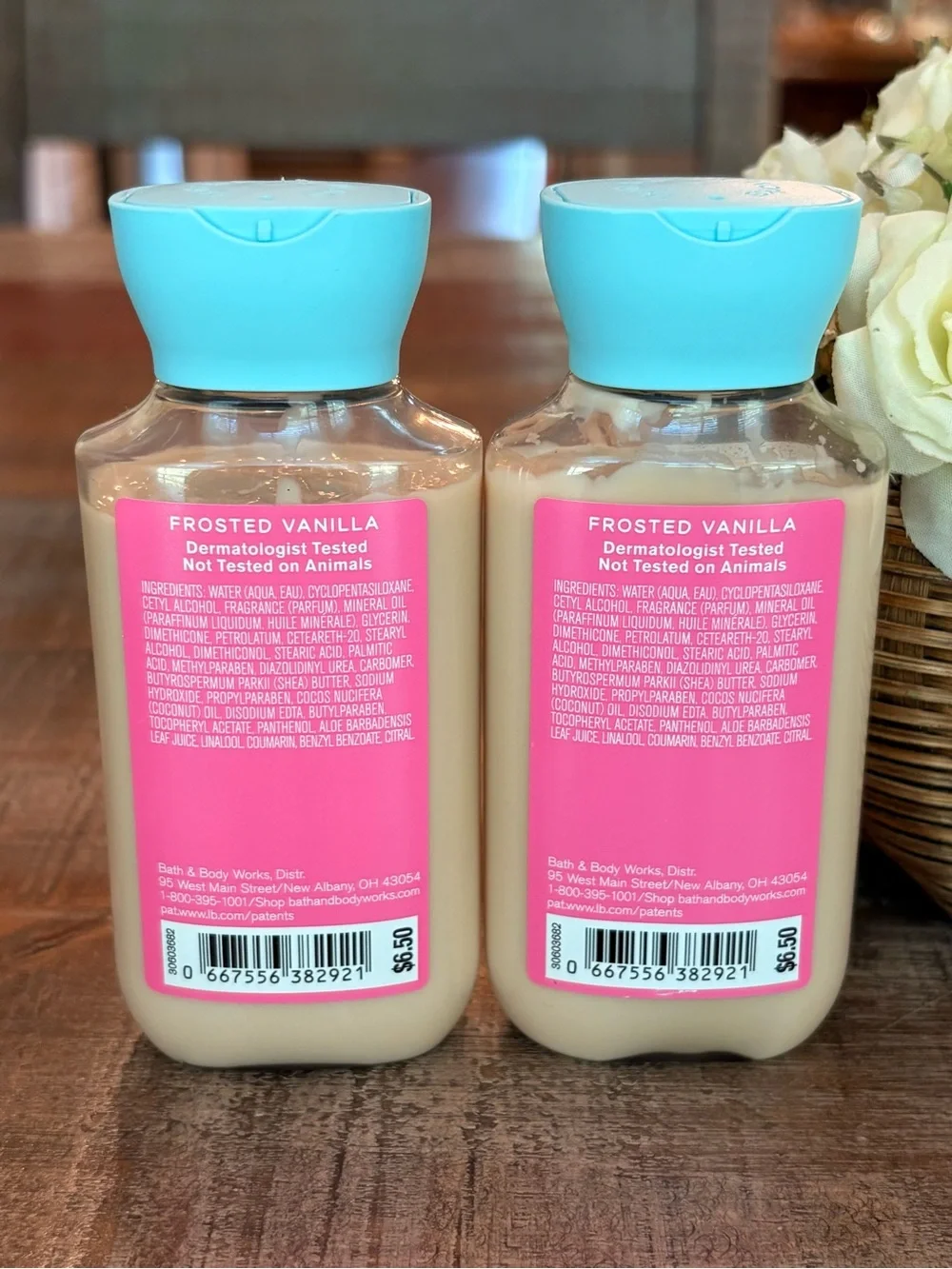 2 NEW Bath & Body Works HAPPY BIRTHDAY Travel Body Lotions in FROSTED VANILLA!